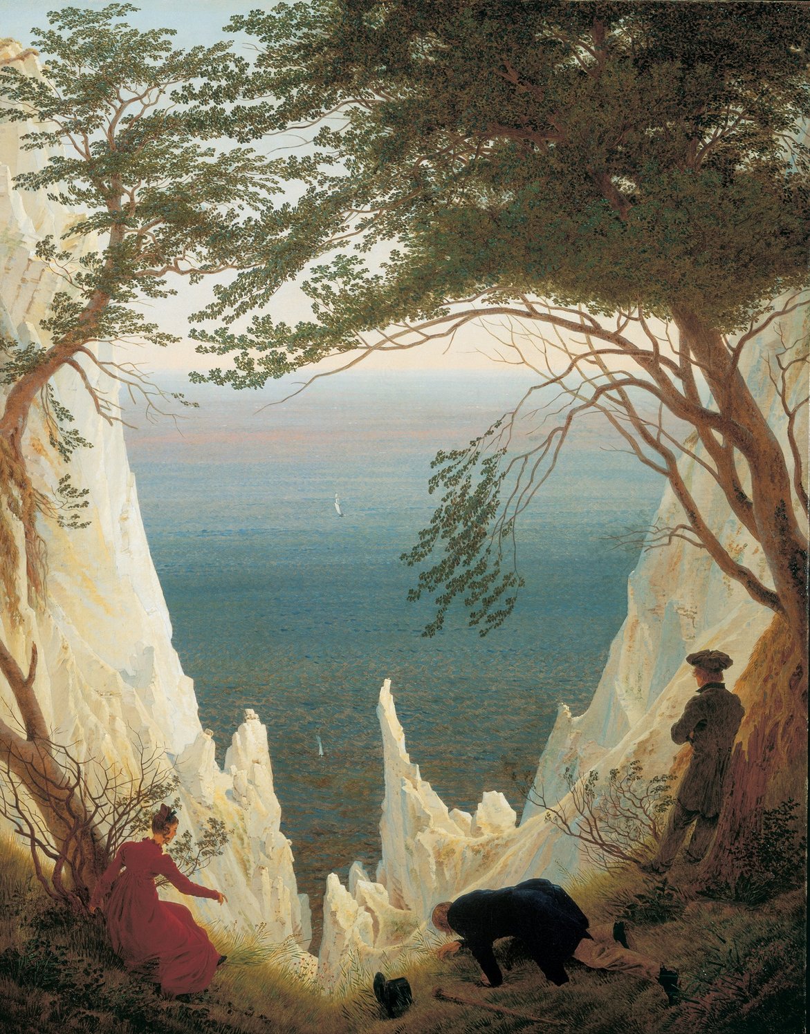 Caspar David Friedrich, Skały kredowe na Rugii, 1818